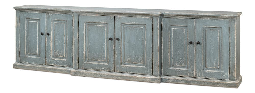 Sarreid Ltd - San Marco Bungalow Credenza in Blue - 53311 view 1
