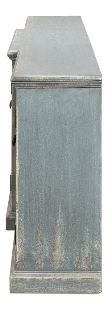 Sarreid Ltd - San Marco Bungalow Credenza in Blue - 53311 view 8