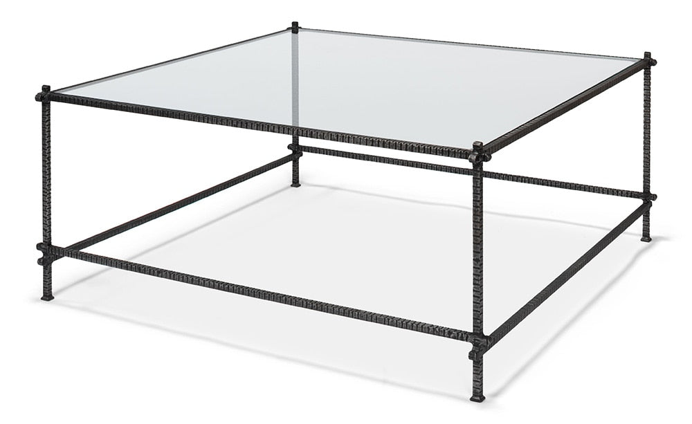Sarreid Ltd - Serrated Edge Iron Coffee Table - 52772 veiw 1