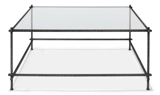 Sarreid Ltd - Serrated Edge Iron Coffee Table - 52772 veiw 2