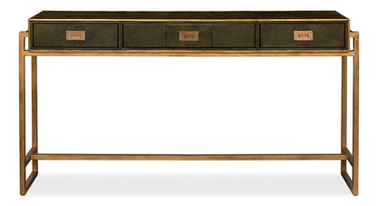 Sarreid Ltd - Shagreen Console Table, Leaf - 53568-3 veiw 2