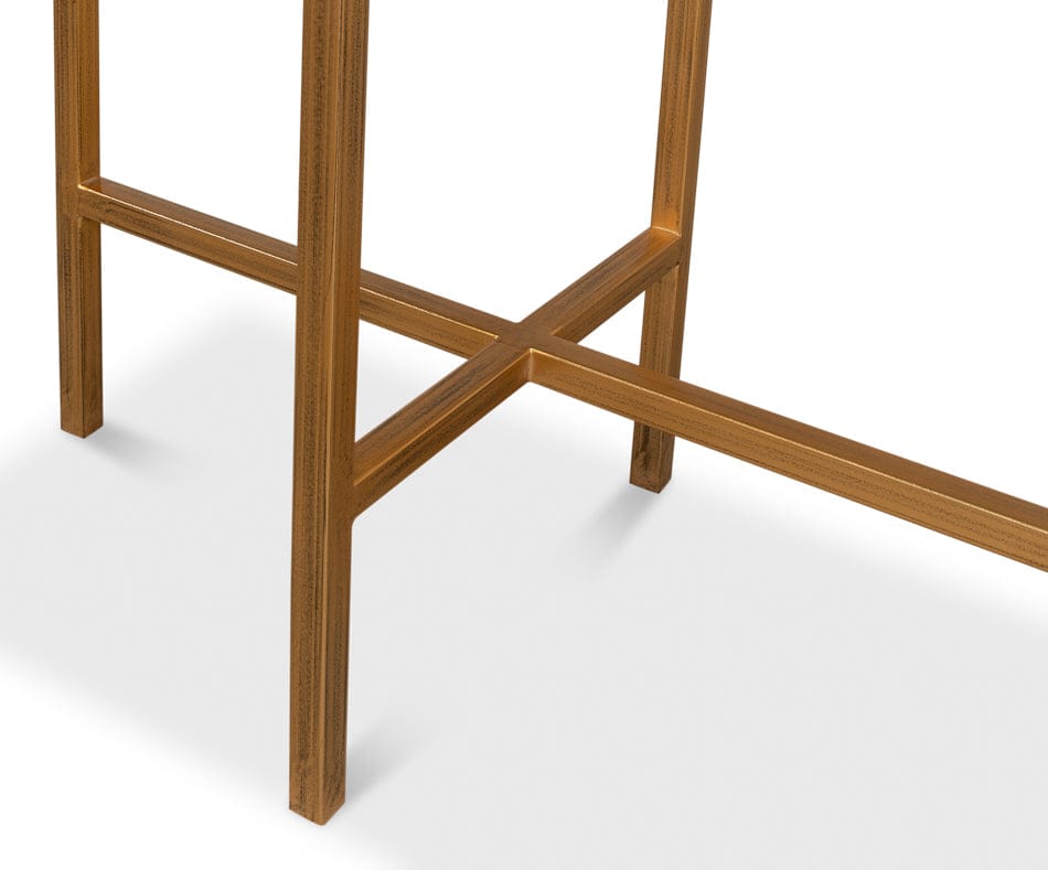 Sarreid Ltd - Shagreen Console Table, Osprey White - 53566-4 view 5