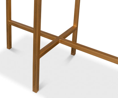 Sarreid Ltd - Shagreen Console Table, Osprey White - 53566-4 view 5