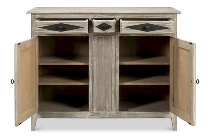 Sarreid Ltd - Shepherd Bungalow Buffet in Grey - 53622-G view 3