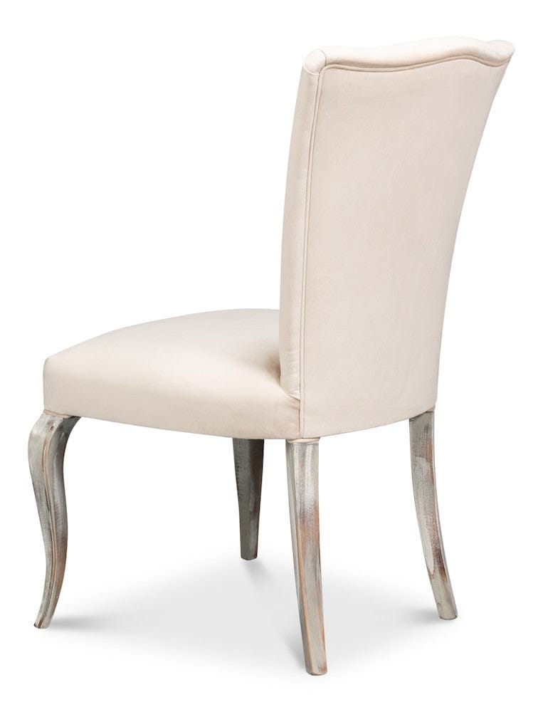 Sarreid Ltd - Sidechair, Grey Oak, Taupe Velvet in Tan - U230-06TV view 5