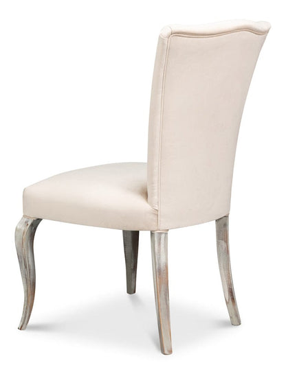 Sarreid Ltd - Sidechair, Grey Oak, Taupe Velvet in Tan - U230-06TV view 5