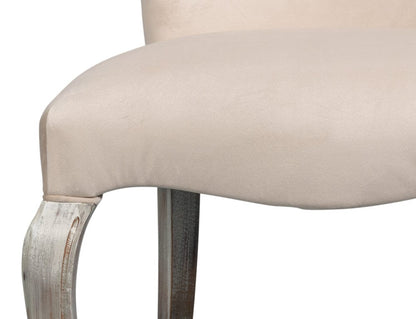 Sarreid Ltd - Sidechair, Grey Oak, Taupe Velvet in Tan - U230-06TV view 6