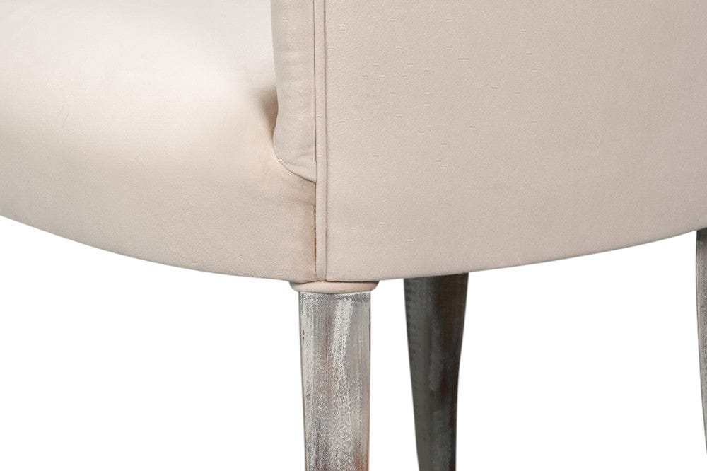Sarreid Ltd - Sidechair, Grey Oak, Taupe Velvet in Tan - U230-06TV view 12