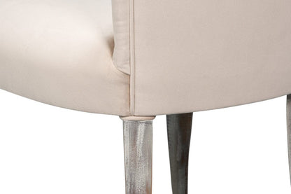 Sarreid Ltd - Sidechair, Grey Oak, Taupe Velvet in Tan - U230-06TV view 12