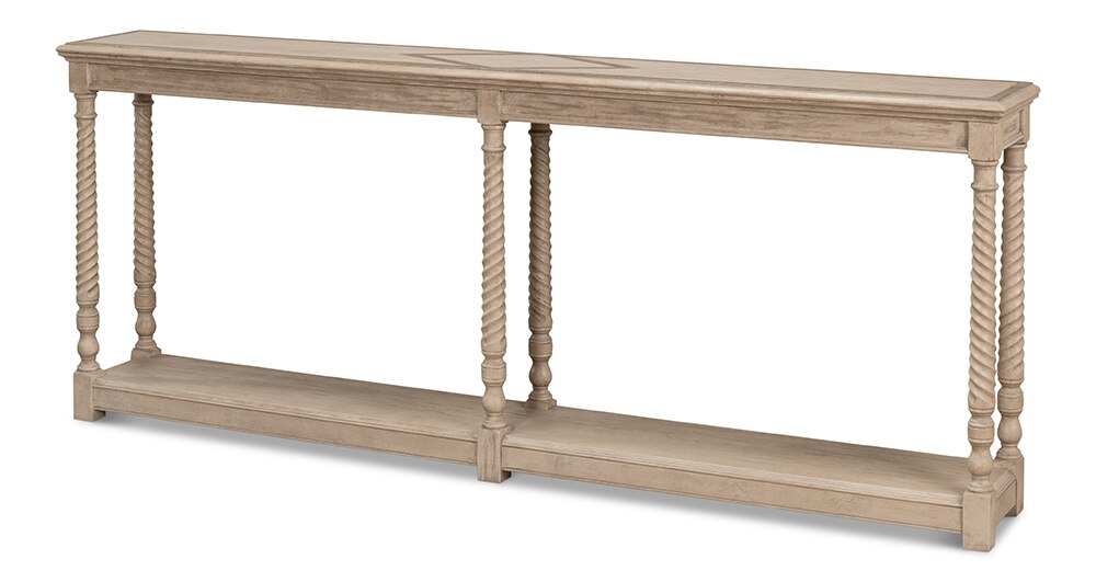 Sarreid Ltd - Sierra Equestrian Console Table,Barn Gry - 53628-I veiw 1