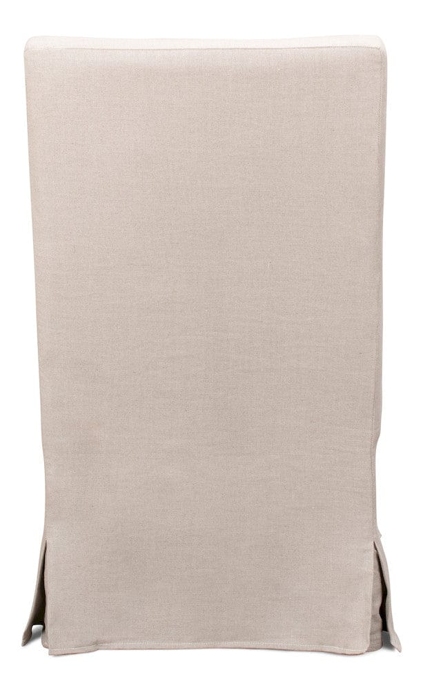 Sarreid Ltd - Skirted Arm Chair in Beige - 30689 view 4