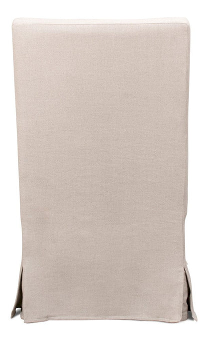 Sarreid Ltd - Skirted Arm Chair in Beige - 30689 view 4