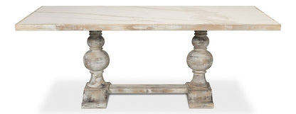 Sarreid Ltd - Small 81in Dining Table, As Shown - Grey - U130-AS06 veiw 2