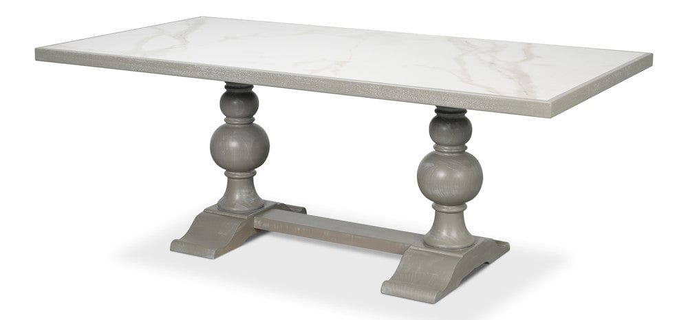 Sarreid Ltd - Small 81" Dining Table, Carmine Legno in Grey - U130-82 view 1