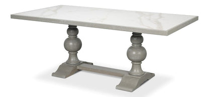 Sarreid Ltd - Small 81" Dining Table, Carmine Legno in Grey - U130-82 view 1