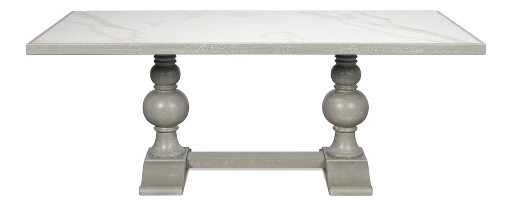 Sarreid Ltd - Small 81" Dining Table, Carmine Legno in Grey - U130-82 view 2