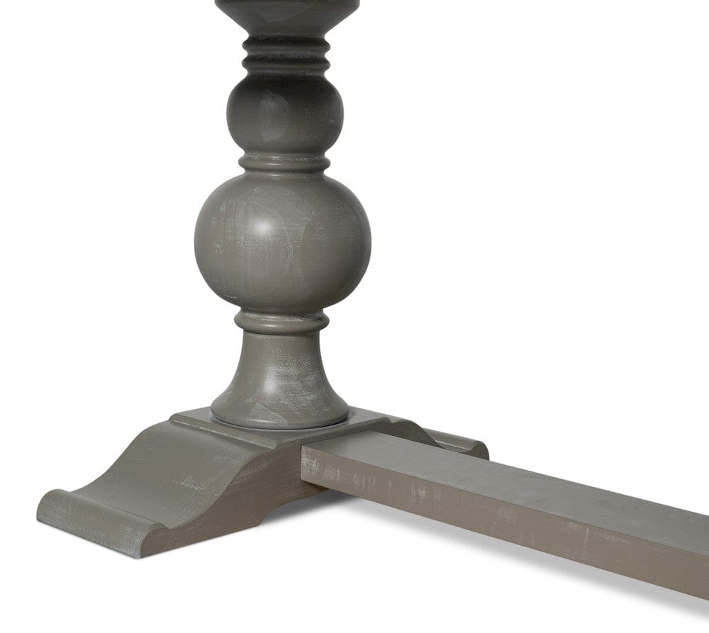 Sarreid Ltd - Small 81" Dining Table, Carmine Legno in Grey - U130-82 view 6