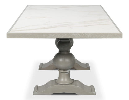 Sarreid Ltd - Small 81" Dining Table, Carmine Legno in Grey - U130-82 view 7