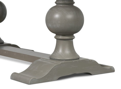 Sarreid Ltd - Small 81" Dining Table, Carmine Legno in Grey - U130-82 view 8