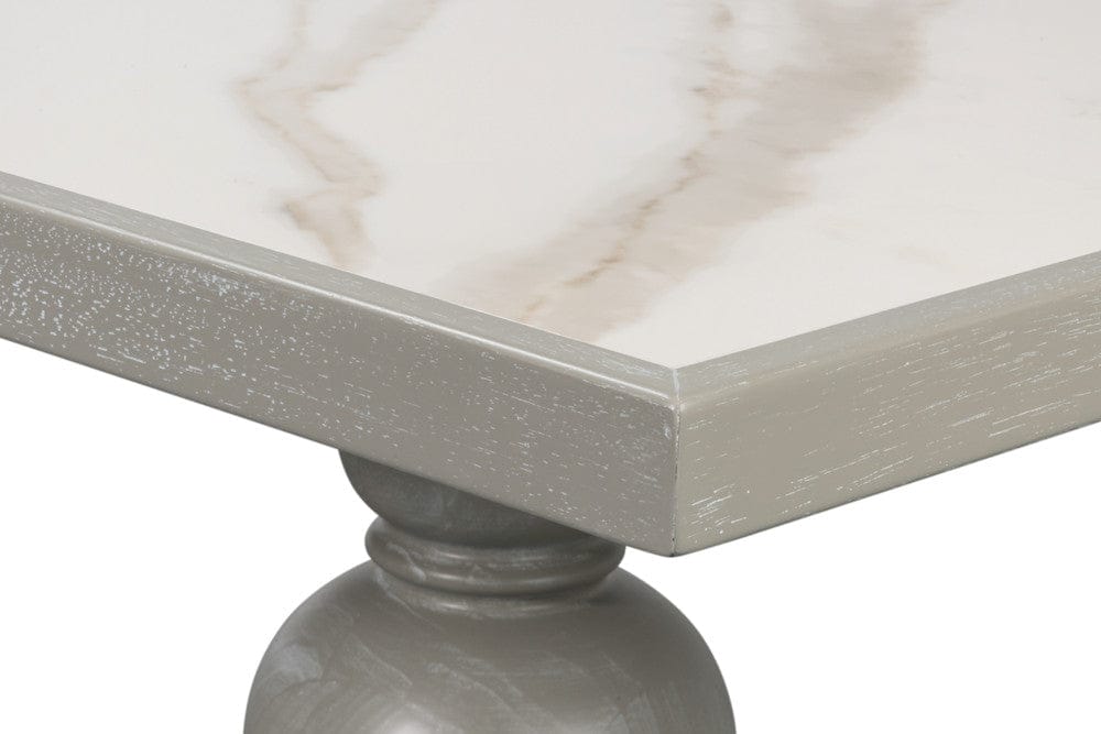 Sarreid Ltd - Small 81" Dining Table, Carmine Legno in Grey - U130-82 view 9