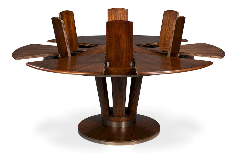 Sarreid Ltd - Soho Jupe Dining Table, Large in Brown - 54233 view 3