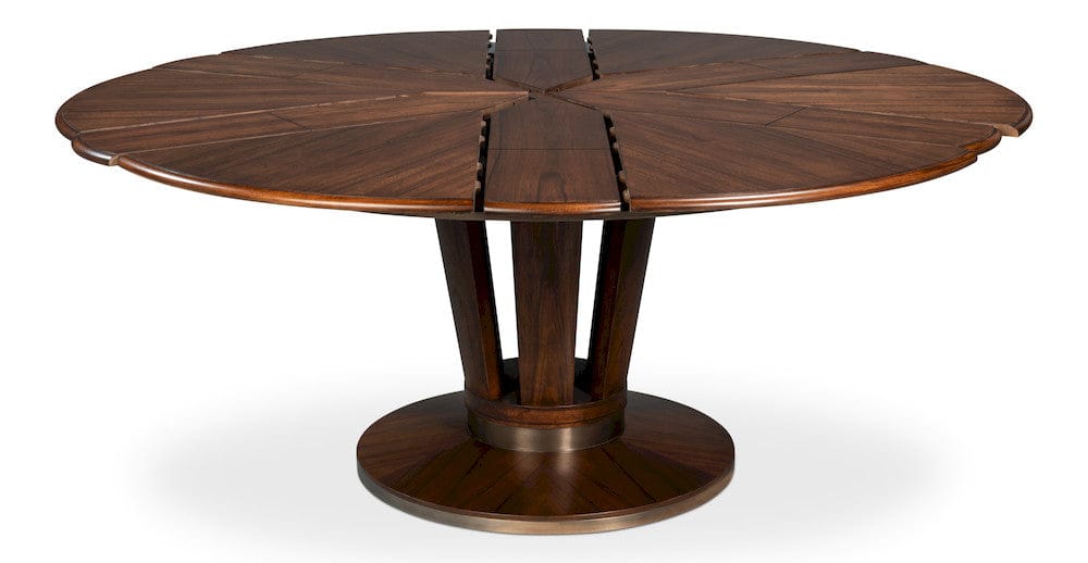 Sarreid Ltd - Soho Jupe Dining Table, Large in Brown - 54233 view 4