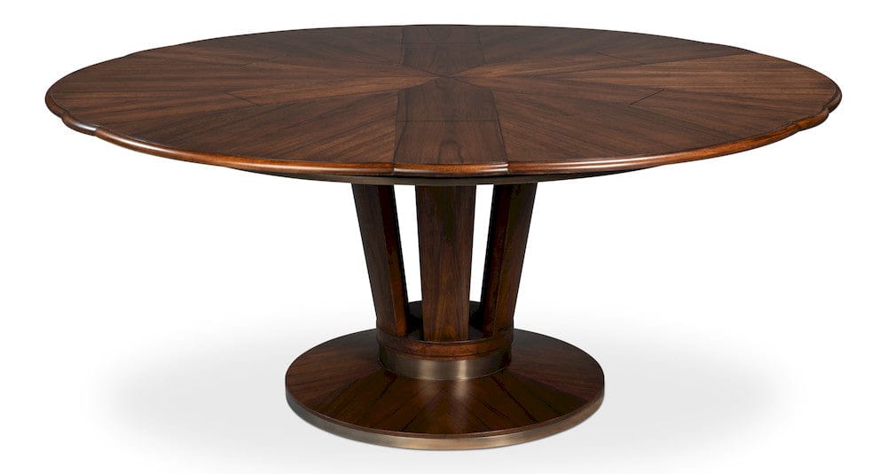 Sarreid Ltd - Soho Jupe Dining Table, Large in Brown - 54233 view 5