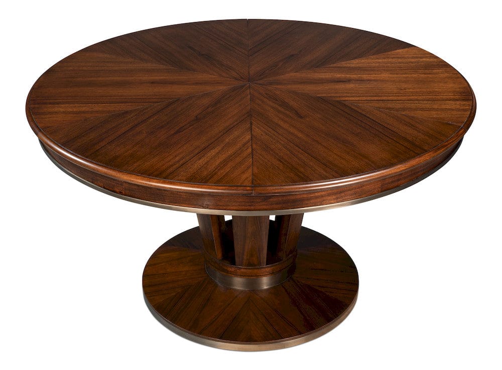 Sarreid Ltd - Soho Jupe Dining Table, Large in Brown - 54233 view 6