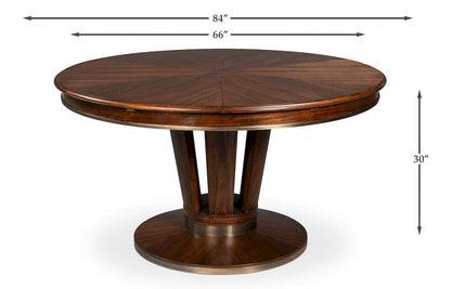 Sarreid Ltd - Soho Jupe Dining Table, Large in Brown - 54233 view 12