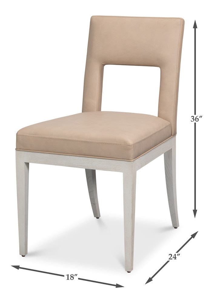 Sarreid Ltd - Solace Chair in White - 54323-WW view 13