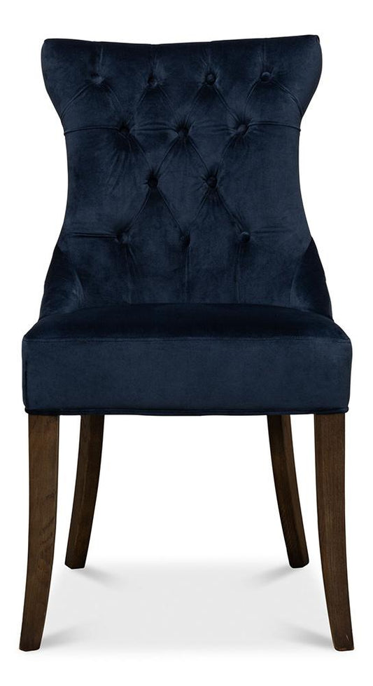 Sarreid Ltd - Sophie Side Chair, Blue Velvet (Set of 2) - 53038 veiw 2