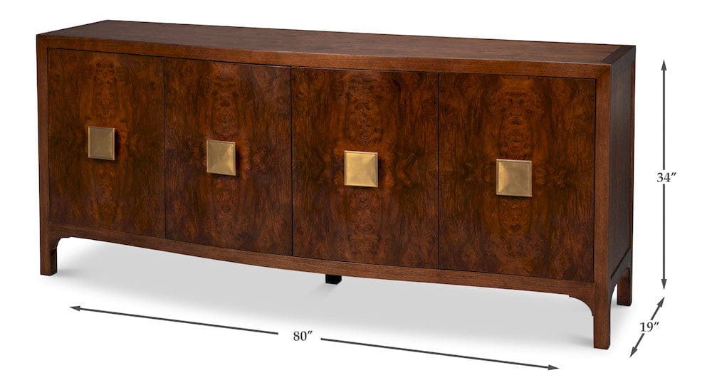 Sarreid Ltd - Southport Credenza in Brown - 54295 view 13