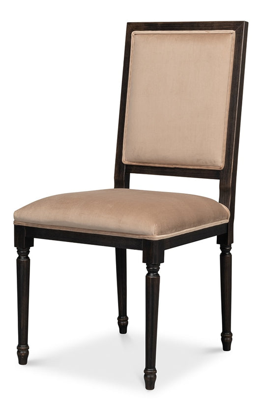 Sarreid Ltd - Square Back Side Chair,Nero,Toffee (Set of 2) - U020-03F48 veiw 1