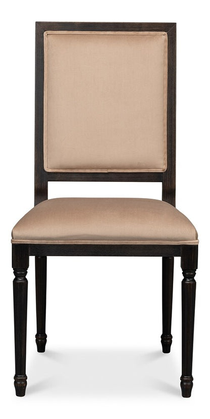 Sarreid Ltd - Square Back Side Chair,Nero,Toffee (Set of 2) - U020-03F48 veiw 2