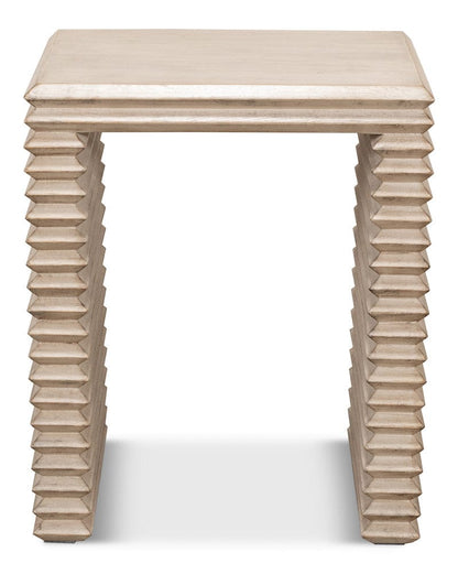 Sarreid Ltd - *Stacked Side Table, Stone Grey in Grey - 53527-1 view 2