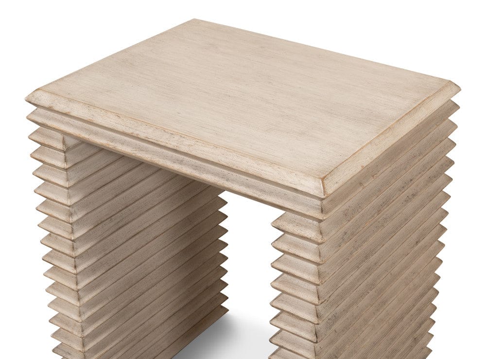 Sarreid Ltd - *Stacked Side Table, Stone Grey in Grey - 53527-1 view 4