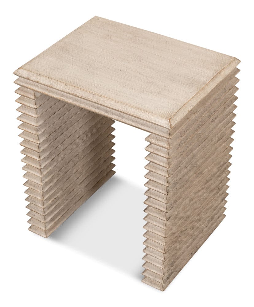 Sarreid Ltd - *Stacked Side Table, Stone Grey in Grey - 53527-1 view 9