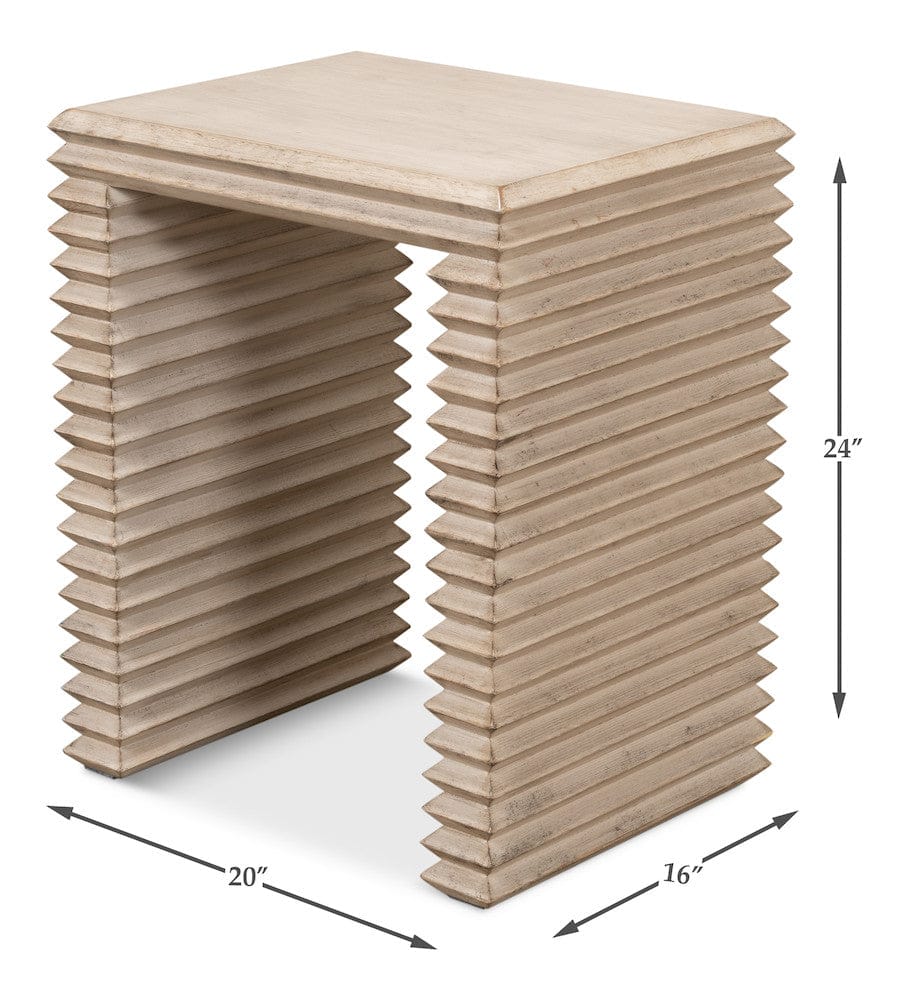 Sarreid Ltd - *Stacked Side Table, Stone Grey in Grey - 53527-1 view 14