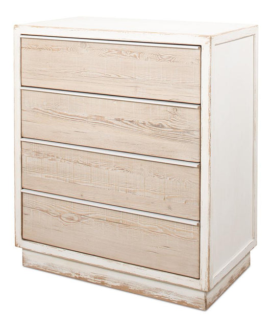 Sarreid Ltd - Stefano Four Drawer Commode - White - 53445 veiw 1