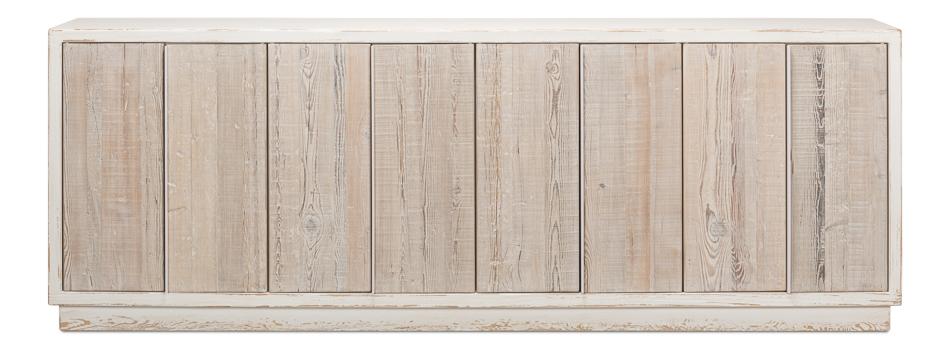 Sarreid Ltd - Stefano Narrow Sideboard - White - 53197 veiw 1