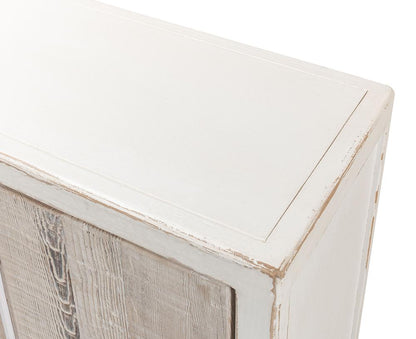 Sarreid Ltd - Stefano Narrow Sideboard - White - 53197 veiw 2