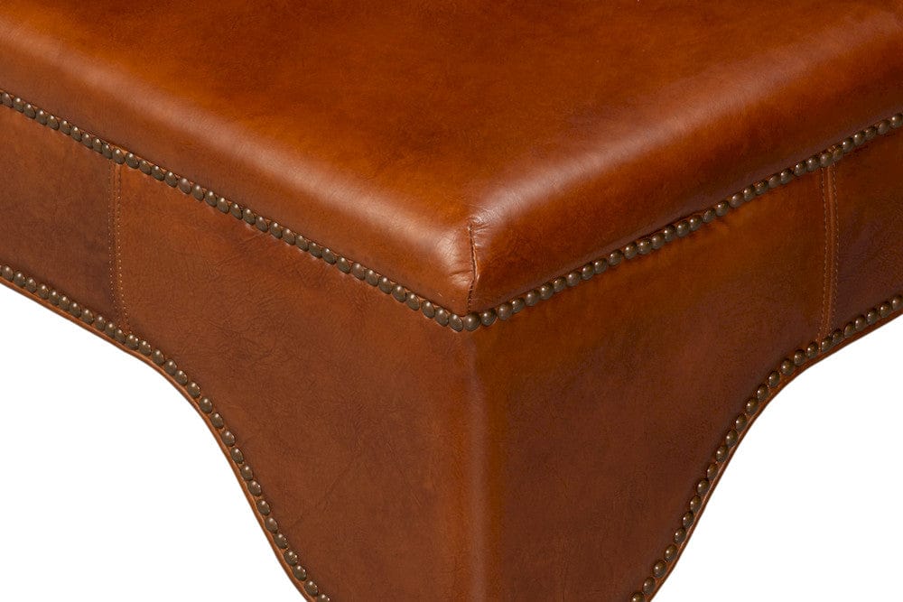 Sarreid Ltd - Streetman Cocktail Ottoman, Havana Brown in Brown - 54266-HB view 5
