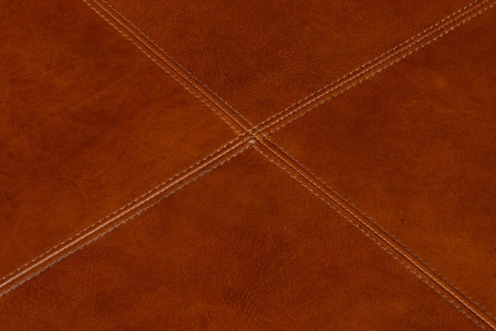 Sarreid Ltd - Streetman Cocktail Ottoman, Havana Brown in Brown - 54266-HB view 9