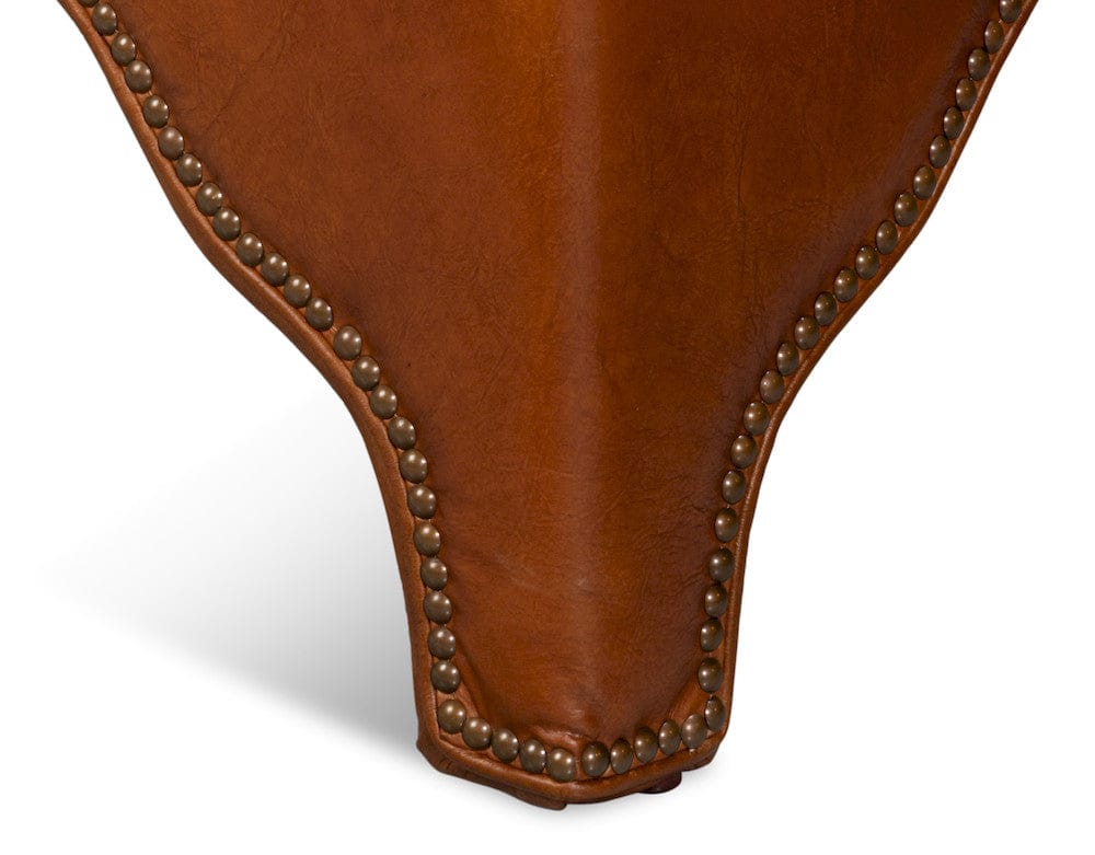 Sarreid Ltd - Streetman Cocktail Ottoman, Havana Brown in Brown - 54266-HB view 10