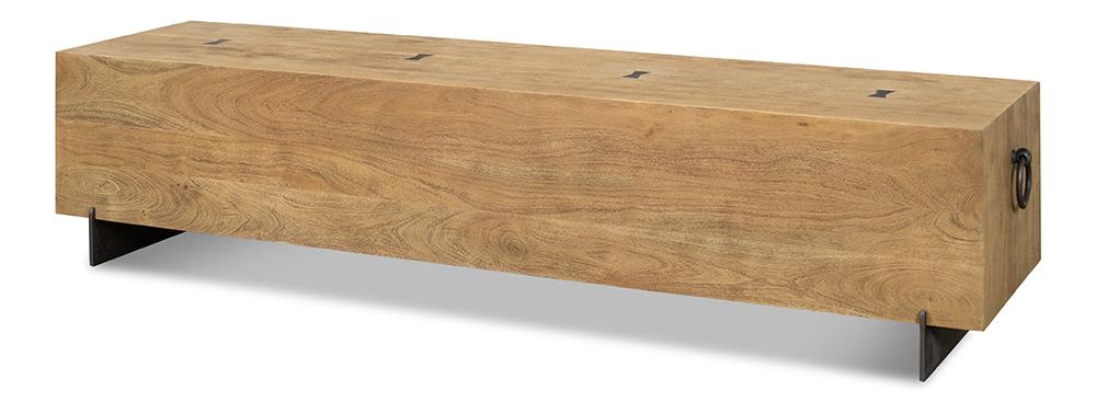Sarreid Ltd - Stuben Bench - Tan - 53370 veiw 1