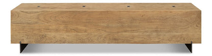 Sarreid Ltd - Stuben Bench - Tan - 53370 veiw 2