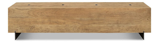 Sarreid Ltd - Stuben Bench - Tan - 53370 veiw 2