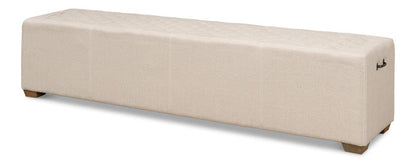 Sarreid Ltd - The 6 Foot Bench in Beige - 27720 view 1