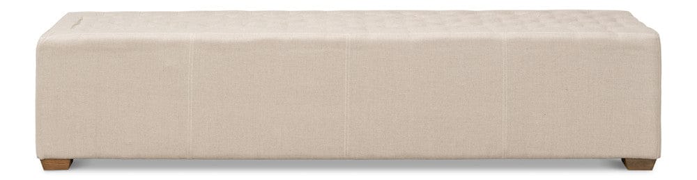 Sarreid Ltd - The 6 Foot Bench in Beige - 27720 view 2