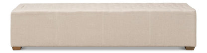 Sarreid Ltd - The 6 Foot Bench in Beige - 27720 view 2